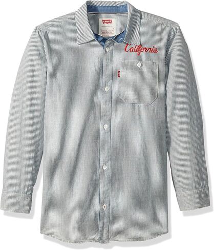 قميص Levi's للأولاد بأكمام طويلة وجيب واحد in Kuwait