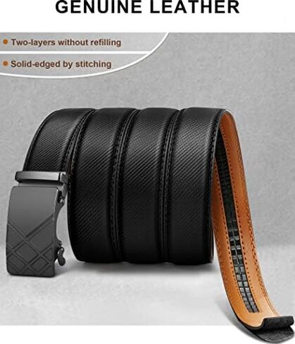 BULLIANT Men's Belt,Slide Ratchet Belt For Gift Men Dress Pant Shirt Oxfords,Trim To Fit in Saudi Arabia