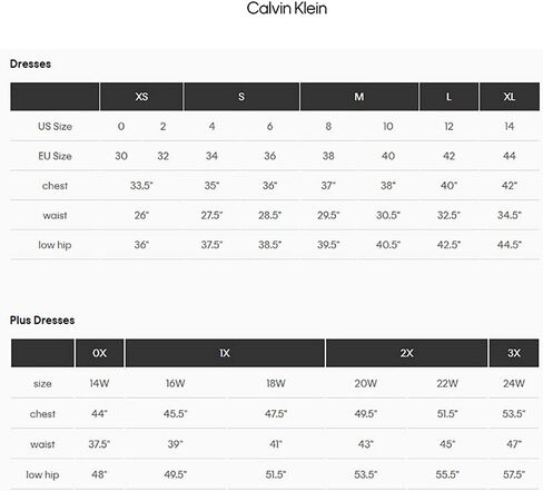 فستان نسائي من Calvin Klein بدون أكتاف مع فتحة جانبية مكشكشة in Kuwait