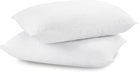 Calvin Klein Double Knit Pillow (King - 20" x 36" - Set of 2) - High End Cooling Pillow/Long Lasting Plush Comfort/Ultra Comfy Pillow for Back, Stomach, Side Sleepers/Cool & Soft Fabric in Saudi Arabia