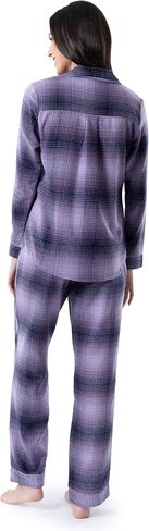 Wrangler Women's Long Sleeve Flannel Top and Pant Pajama Set in Kuwait