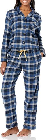 Wrangler Women's Long Sleeve Flannel Top and Pant Pajama Set in Kuwait