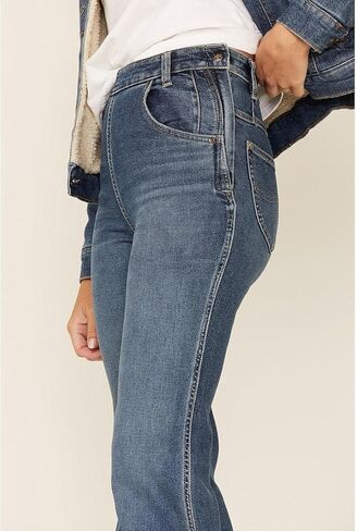Lee All Purpose Super Flare High-Rise Canyon Blue 32 32 in Kuwait