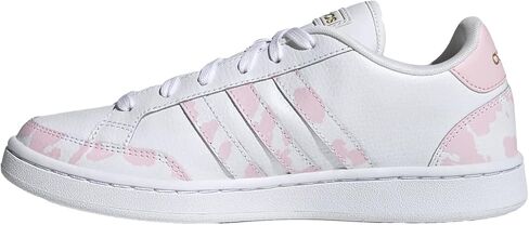 حذاء التنس Grand Court SE للسيدات من adidas، أبيض/أبيض/وردي شفاف، 9 M US in Saudi Arabia