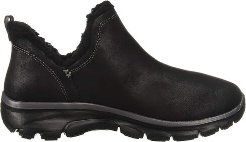 Skechers Women's Easy Going-Buried-Scooped Collar Bootie with Faux Fur Trim Ankle Boot in Saudi Arabia