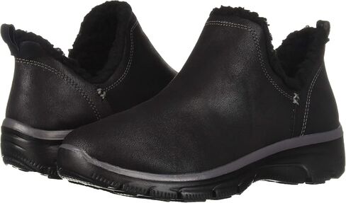 Skechers Women's Easy Going-Buried-Scooped Collar Bootie with Faux Fur Trim Ankle Boot in Saudi Arabia