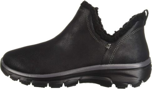 Skechers Women's Easy Going-Buried-Scooped Collar Bootie with Faux Fur Trim Ankle Boot in Saudi Arabia