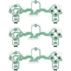 3pcs Conductive Film Replacement Handle Keypad Repair Pads Flexible Controller Membrane Conductive Film Compatible with PS4 Controller JD-M-050 JD-M-055 in Saudi Arabia