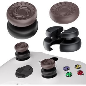 NO FALLING OFF Thumbstick Extender & Silicone Grip Cover 2 Sets for Xbox Series X/S & Xbox One S/X Controller(Turbo Red)