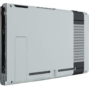 eXtremeRate Soft Touch Grip Classics NES Style Console Back Plate DIY Replacement Housing Shell Case for Nintendo Switch Console with Kickstand – JoyCon Shell NOT Included in Kuwait