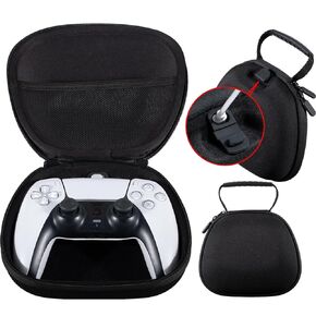 PlayRealm Travel Case Rechargeable by Cable Compatible with PS5,PS4,Xbox Series/One, Switch Pro Controller (Black) in Saudi Arabia