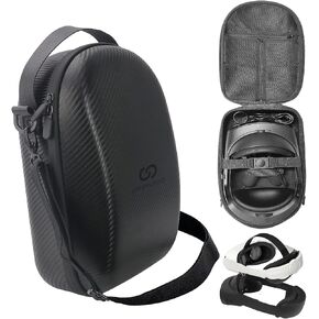 حقيبة حمل صلبة للسفر من UMEEUTOO متوافقة مع Meta Quest Pro وملحقاتها، حافظة ذات مساحة كبيرة للواقع الافتراضي والملحقات وجميع أحزمة الرأس in Kuwait