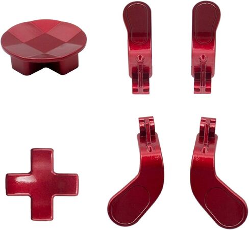 4 pcs Trigger Paddles and 2 Interchangeable D-Pads Metal Stainless Steel Replacement Parts for Elite Series 2 and Xbox one Elite Controllers(Black) in Kuwait