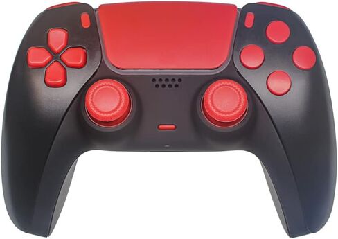 WPS Replacement Clip Shell Touch Pad Thumbsticks Dpad R1 L1 Trigger Buttons w/Accent Rings Set for PS5 Playstation Controller (White) in Kuwait