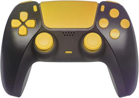 WPS Replacement Clip Shell Touch Pad Thumbsticks Dpad R1 L1 Trigger Buttons w/Accent Rings Set for PS5 Playstation Controller (White) in Kuwait