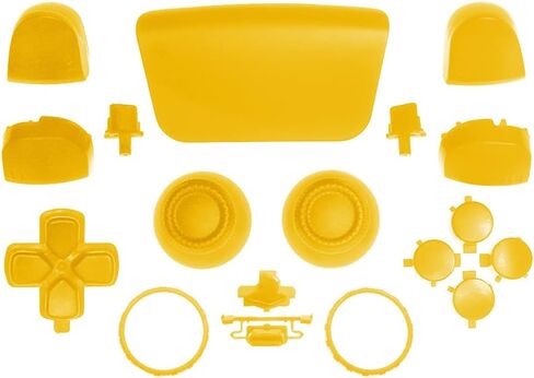 WPS Replacement Clip Shell Touch Pad Thumbsticks Dpad R1 L1 Trigger Buttons w/Accent Rings Set for PS5 Playstation Controller (White) in Kuwait