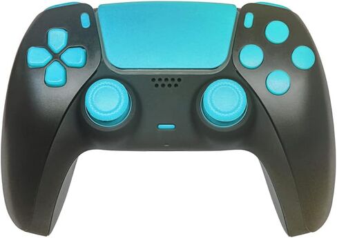 WPS Replacement Clip Shell Touch Pad Thumbsticks Dpad R1 L1 Trigger Buttons w/Accent Rings Set for PS5 Playstation Controller (White) in Kuwait