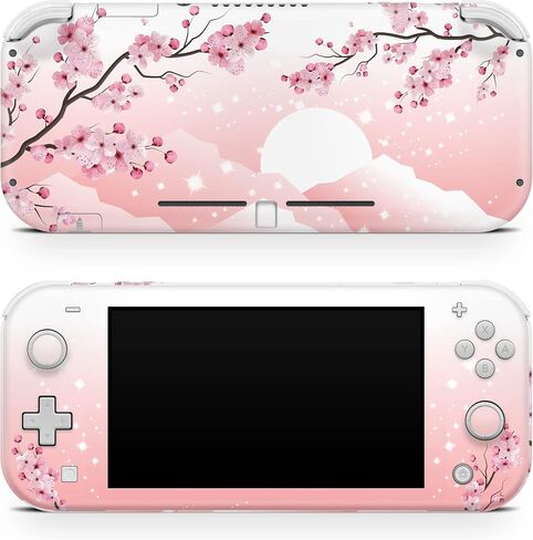 Tacky design Sakura Skin Compatible with Nintendo Switch lite Skin, Cherry Blossom Switch lite Skin Vinyl 3m Stickers Full wrap Cover in Saudi Arabia