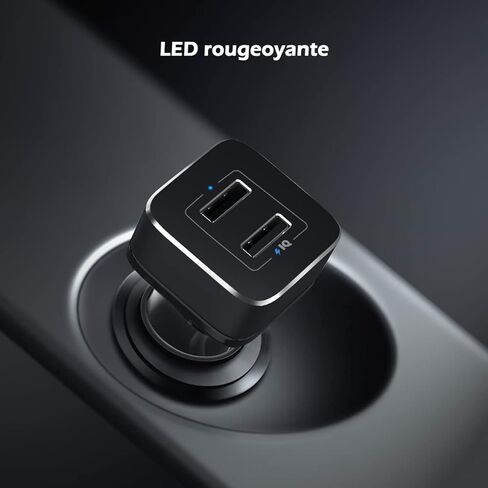 Car Charger for Switch - YCCTEAM 5V/4.8A High Speed Play and Charge Two-Port USB Adapter with 6.6ft USB Type C to A Charger Cable Cord in Kuwait