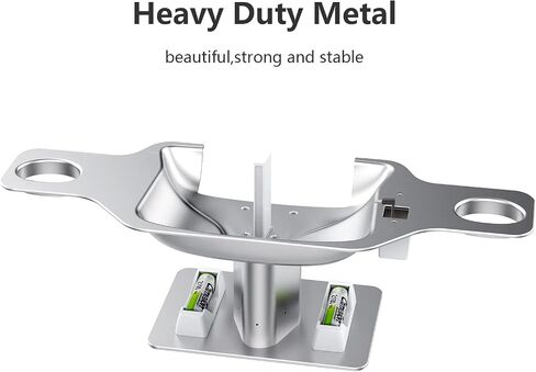 Mavicen Metal Charging Dock for Oculus Quest 2 and Elite Strap with Battery,Charging Station Stand Set:Headset Display Stand and Controller Mount,4 Rechargeable Batteries in Saudi Arabia