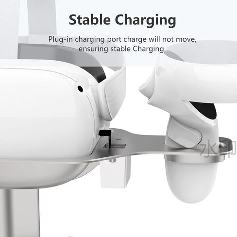 Mavicen Metal Charging Dock for Oculus Quest 2 and Elite Strap with Battery,Charging Station Stand Set:Headset Display Stand and Controller Mount,4 Rechargeable Batteries in Saudi Arabia