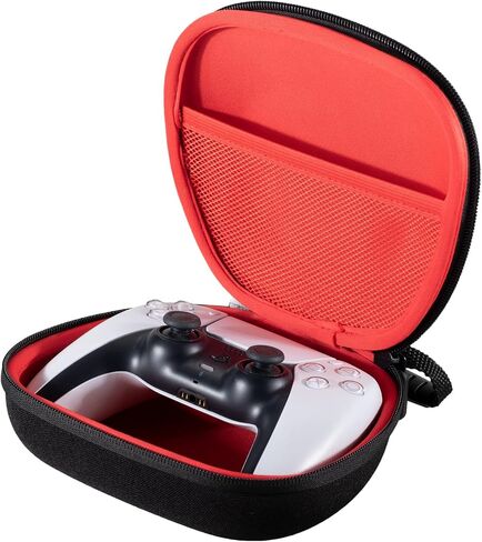 حقيبة سفر PlayRealm قابلة لإعادة الشحن عن طريق كابل متوافق مع أجهزة PS5 وPS4 وXbox Series/One ووحدة تحكم Switch Pro (أحمر) in Saudi Arabia
