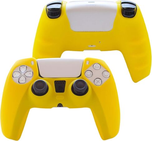 PS5 Controller Skin,Hikfly Silicone Cover for PS5 Grips PlayStation 5 Controller Cover Protector Sleeve Kits Video Games with FPS Pro Thumb Grips Caps(Blue) in Saudi Arabia