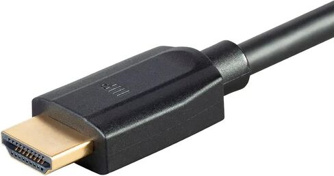 Monoprice 8K Ultra High Speed HDMI Cable - HDMI 2.1, 8K@60Hz, 4K@120Hz, 48Gbps, HDR, VRR, 10ft, No Logo, Black (Pack of 5) in Kuwait