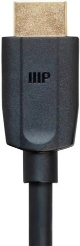 Monoprice 8K Ultra High Speed HDMI Cable - HDMI 2.1, 8K@60Hz, 4K@120Hz, 48Gbps, HDR, VRR, 10ft, No Logo, Black (Pack of 5) in Kuwait