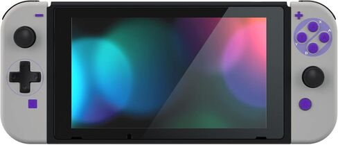 إصدار eXtremeRate Dpad مخصص لمجموعة كاملة من شل لجهاز Nintendo Switch، لوحة خلفية لوحدة التحكم بديلة ناعمة الملمس، مبيت وحدة التحكم المحمولة NS Joycon وأزرار لجهاز Nintendo Switch - نمط SNES الكلاسيكي in Kuwait