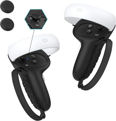 AMZDM VR لـ Oculus Quest 2، غطاء حماية من السيليكون بتصميم محكم مضاد للرمي in Kuwait
