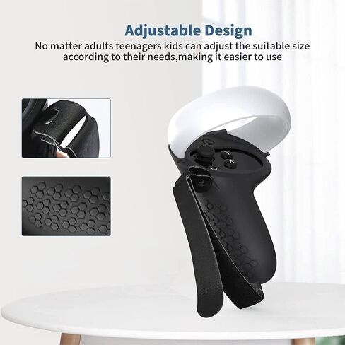 AMZDM VR لـ Oculus Quest 2، غطاء حماية من السيليكون بتصميم محكم مضاد للرمي in Kuwait
