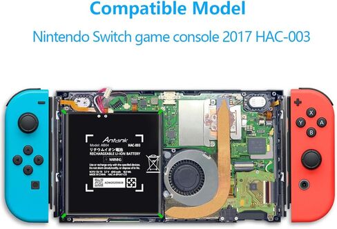 Antank HAC-003 Battery Replacement Compatible with Switch Game Console, 4310mAh Battery with DIY Repair Tool Kit in Kuwait