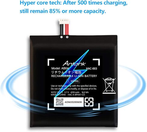 Antank HAC-003 Battery Replacement Compatible with Switch Game Console, 4310mAh Battery with DIY Repair Tool Kit in Kuwait
