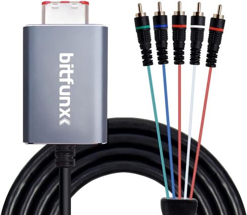 كيبل مكون لفيديو مكونات جيم كيوب 5RCA YPbPr لنينتندو جيم كيوب NGC مخرج ايه في رقمي in Kuwait