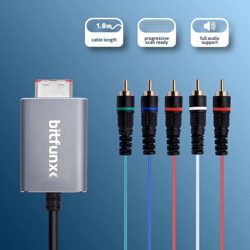كيبل مكون لفيديو مكونات جيم كيوب 5RCA YPbPr لنينتندو جيم كيوب NGC مخرج ايه في رقمي in Kuwait