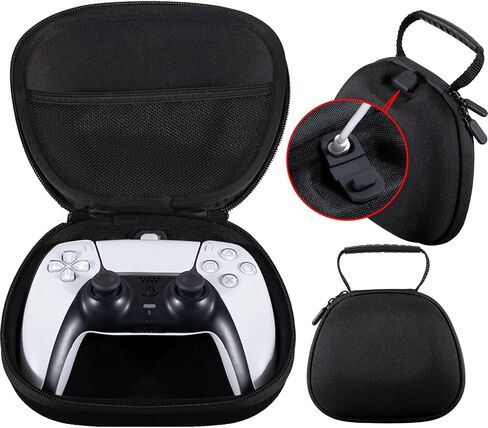 حقيبة سفر PlayRealm قابلة لإعادة الشحن عن طريق كابل متوافق مع أجهزة PS5 وPS4 وXbox Series/One ووحدة تحكم Switch Pro (أسود) in Saudi Arabia