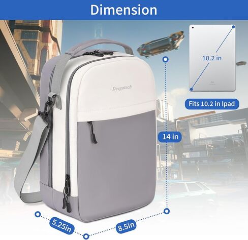 Carrying Case for Steam Deck Console & Accessories, Storage Bag for Asus Rog Ally & Switch，Crossbody Protective Travel Bag Double-layer Backpack with Multi-Pockets For AC Adapter, Docking Station in Kuwait