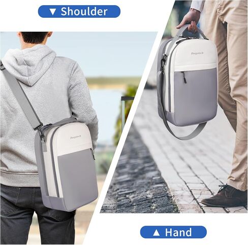 Carrying Case for Steam Deck Console & Accessories, Storage Bag for Asus Rog Ally & Switch，Crossbody Protective Travel Bag Double-layer Backpack with Multi-Pockets For AC Adapter, Docking Station in Kuwait