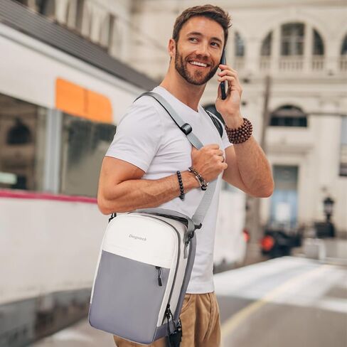 Carrying Case for Steam Deck Console & Accessories, Storage Bag for Asus Rog Ally & Switch，Crossbody Protective Travel Bag Double-layer Backpack with Multi-Pockets For AC Adapter, Docking Station in Kuwait