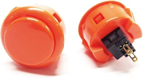 Sanwa 2 قطعة OBSF-30 زر ضغط أصلي 30 مم - لألعاب الفيديو Arcade Jamma ووحدة التحكم في ألعاب Arcade (أبيض) S@NWA in Kuwait