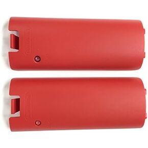 2pcs Red Official Replacement Battery Back Door Cover Shell for Nintendo Wii Remote Controller with Sink Button in Kuwait
