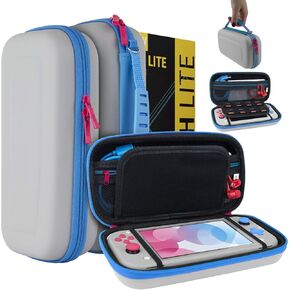 Orzly Carry Case for Nintendo Switch Lite - Portable Travel Carry Case with storage for Switch Lite Games & Accessories