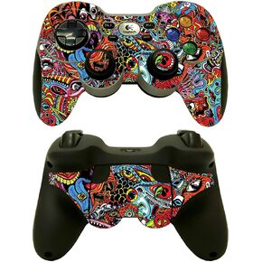 MightySkins Skin Compatible With Logitech Wireless Gamepad F710 - Eye Of The Storm | Protective, Durable, and Unique Vinyl Decal wrap cover | Easy To Apply, Remove, and Change Styles | Made in the USA in Saudi Arabia