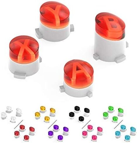 ABXY Bullet Buttons Mod Kit Levers Joystick لجهاز تحكم Xbox One S Slim Elite (رمادي شفاف) in Kuwait
