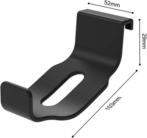 حامل أذرع تحكم لبلاي ستيشن 5، 2 حزمة من حامل سماعة رأس مع حامل ذراع تحكم لجهاز بلاي ستيشن 5 ووحدات التحكم اكس بوكس اكس / S وسماعات الألعاب، بدون مسامير وبدون شريط لاصق - أسود in Kuwait