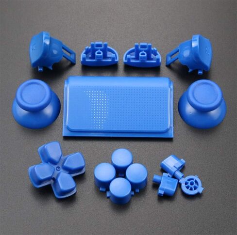 مجموعة كاملة من الأزرار لعصا التحكم PS4 Pro Dpad R1 L1 R2 L2 مفتاح الاتجاه ABXY Buttons JDS 040 JDS-040 لوحدة تحكم Sony Playstion 4 Pro (أحمر شفاف) in Kuwait