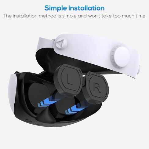غطاء حماية للعدسة مقاوم للغبار لعدسات بلاي ستيشن في ار 2، غطاء حماية من السيليكون مضاد للغبار من جوريكسر متوافق مع سماعات بلاي ستيشن VR2 - اسود in Kuwait