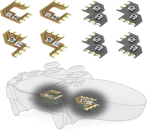 طقم إصلاح إصلاح الانجراف لعصا التحكم ElecGear 8X لوحدة التحكم، وحل مشكلة انجراف أعواد الإبهام مع مقاوم متغير للتصحيح لأجهزة PS5، وPS4، وSteam Deck، وXbox، وSwitch Pro، والطائرة بدون طيار، والعصي التناظرية VR in Saudi Arabia