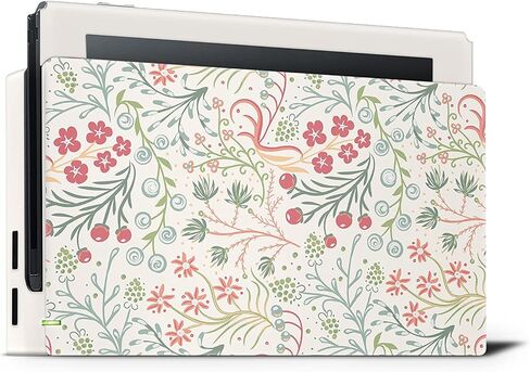 Tacky Design Sakura Skin Compatible with Nintendo Switch Skin - Premium Vinyl 3M Cherries Blossoms Flowers Nintendo Switch Stickers Set - Switch Skin for Console, Dock, Joy Con - Decal Full Wrap in Saudi Arabia